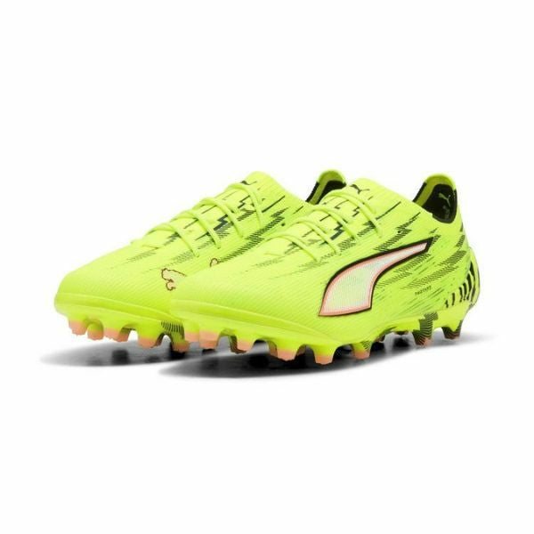プーマウルトラサッカーシューズ スパイク イエロー/ピンク　天然芝／人工芝 プーマ PUMA サッカースパイク ウルトラ 6 マッチ 土・人工芝 / ULTRA