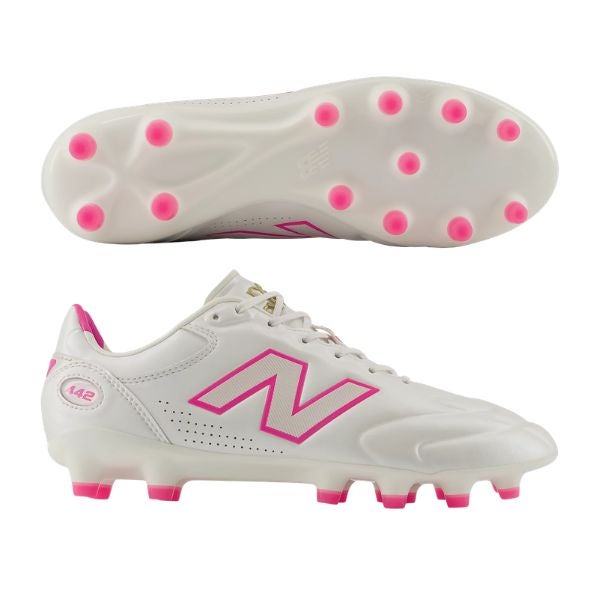 ニューバランスNewBalance442EliteHG/AGV3U41H4T32Eサッカースパイク2E(標準幅)ホワイト×ピンク